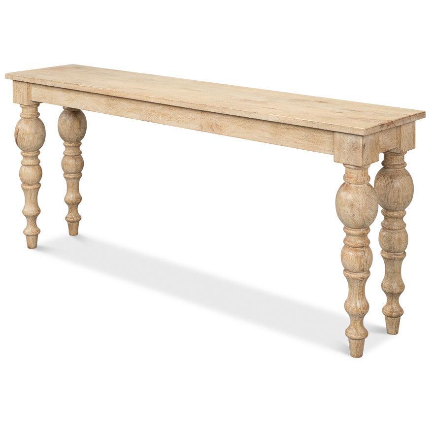 Sienna Turned Leg Console Table - Belle Escape