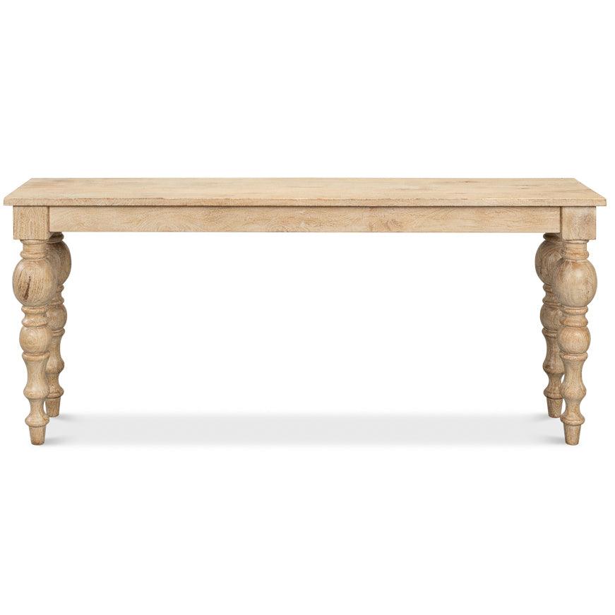 Sienna Turned Leg Console Table - Belle Escape