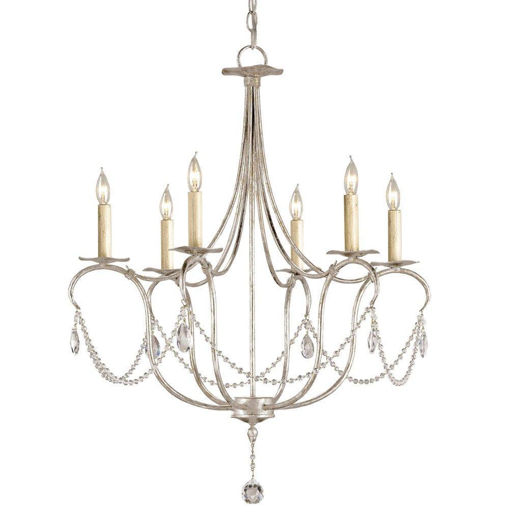 Silver Crystal Lights Chandelier - Belle Escape