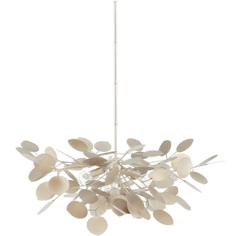 Silver Petal 4-Bulb Chandelier - Belle Escape