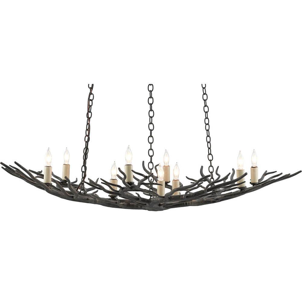 Small Rainforest Bronze Chandelier - Belle Escape