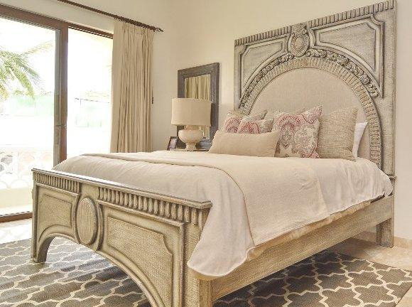 Smokey Cream Ornate Amelie Bed - Belle Escape