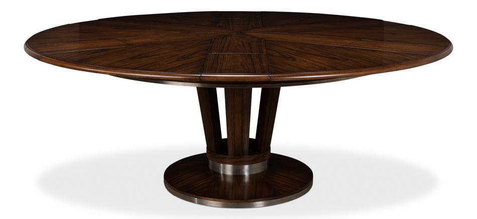 Soho Dark Walnut Jupe Dining Table - Belle Escape