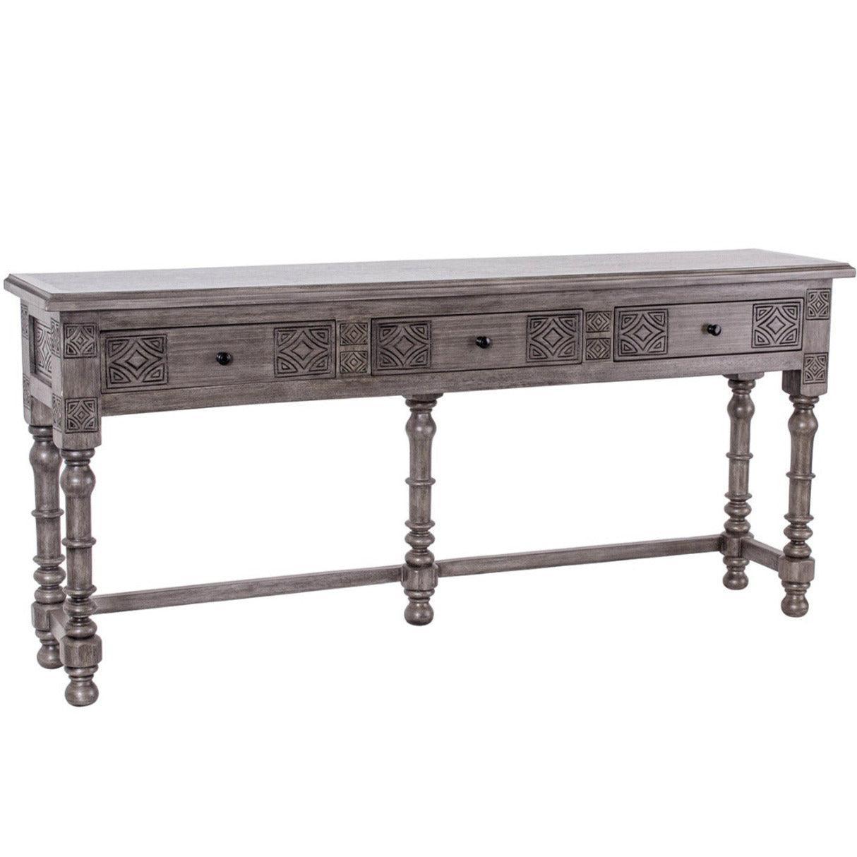 Southwestern Carved Console Table - Belle Escape