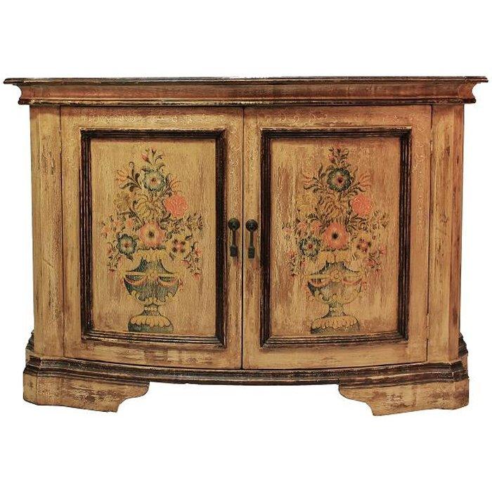 Spanish Floral Painted Sideboard - Belle Escape