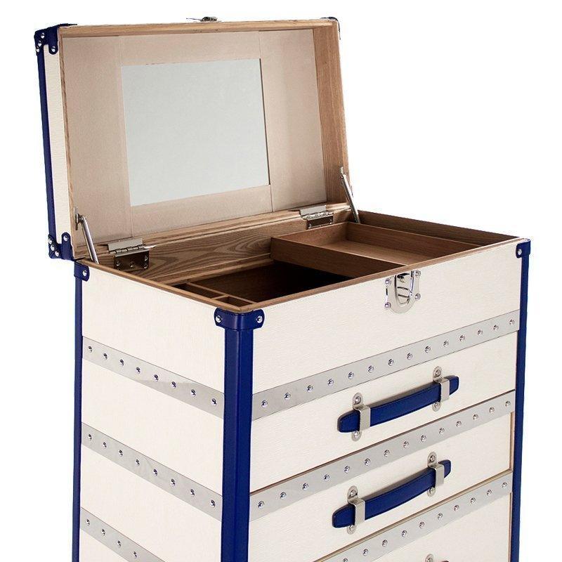 Sterling Blue Trunk Chest - Belle Escape