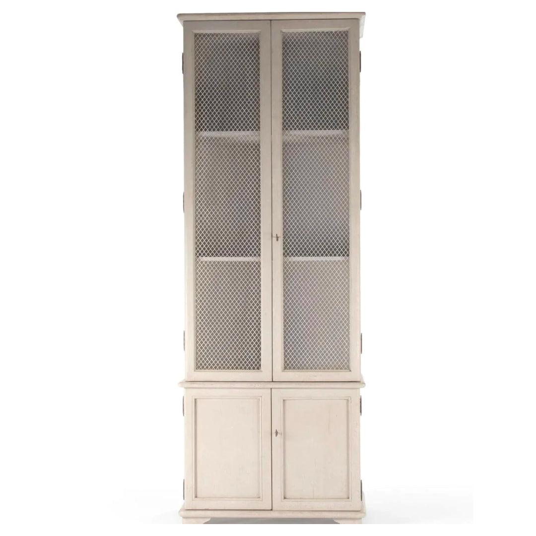 Tall Cream French Country Cabinet - Belle Escape