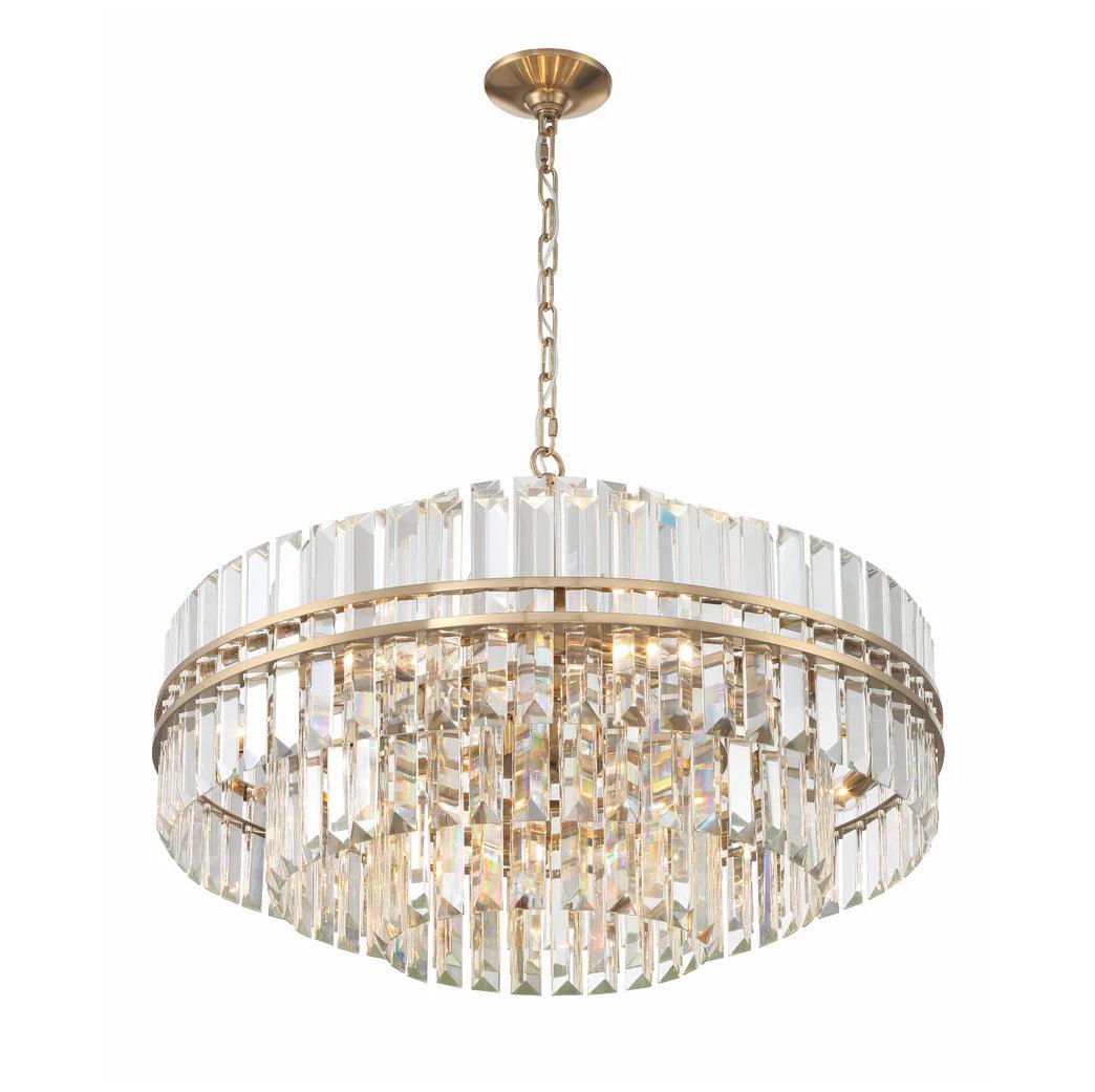 Tiered Faceted Crystal Chandelier - Belle Escape