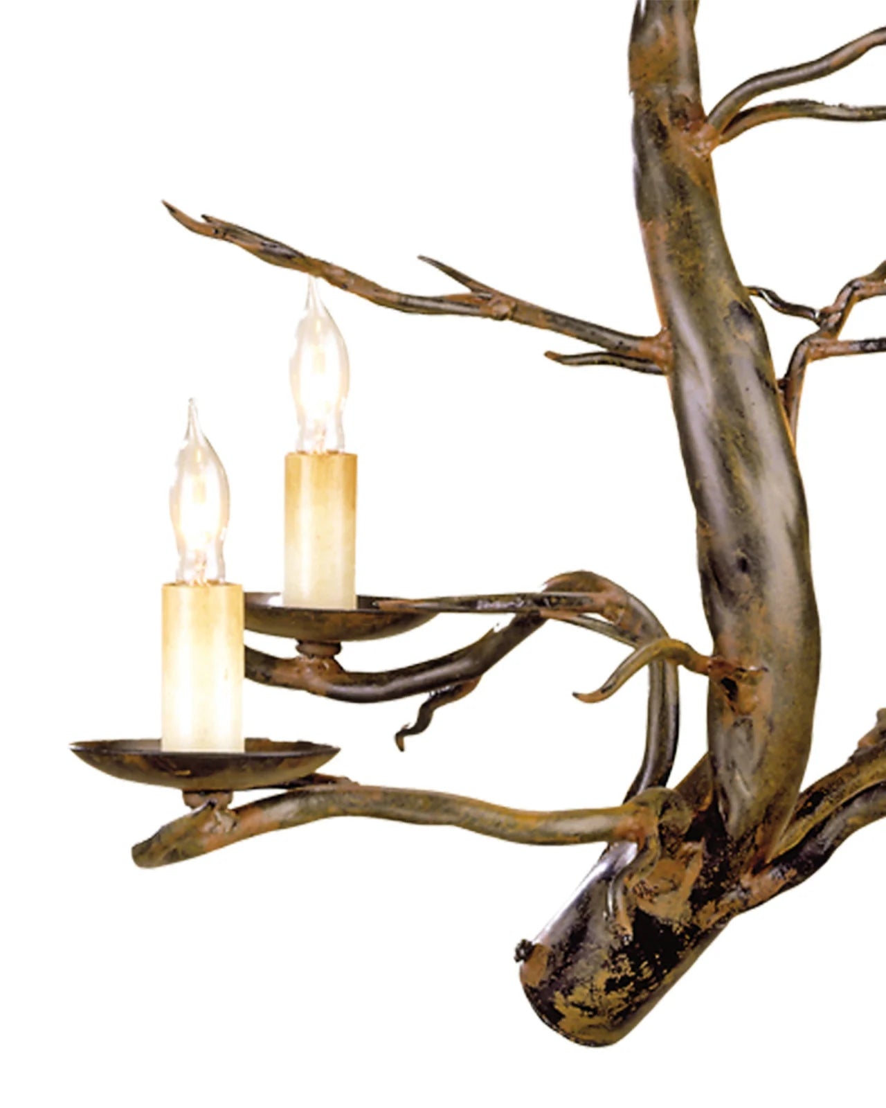 Rustic Iron Treetop Chandelier