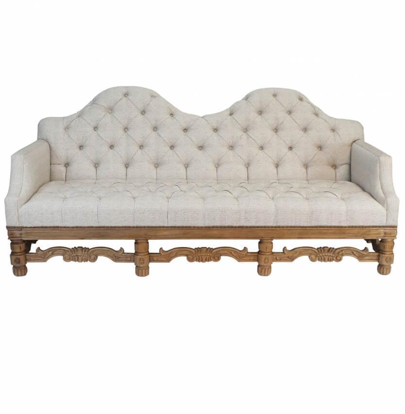 Tufted Double Camel Back Sofa - Belle Escape