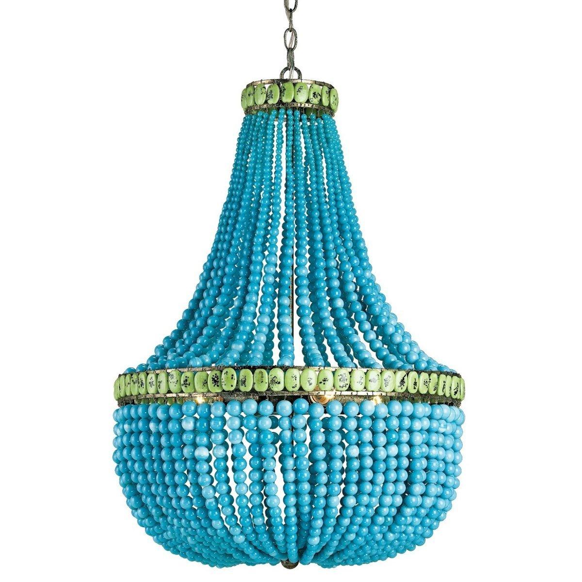 Turquoise and Jade Chandelier - Belle Escape