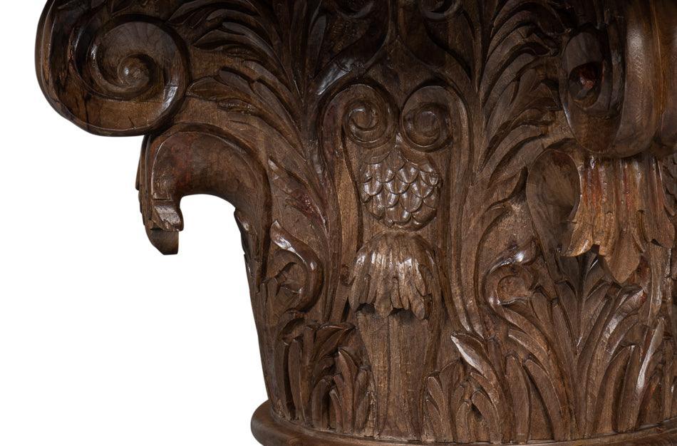 Tuscan Ornately Carved Marble Dining Table - Belle Escape