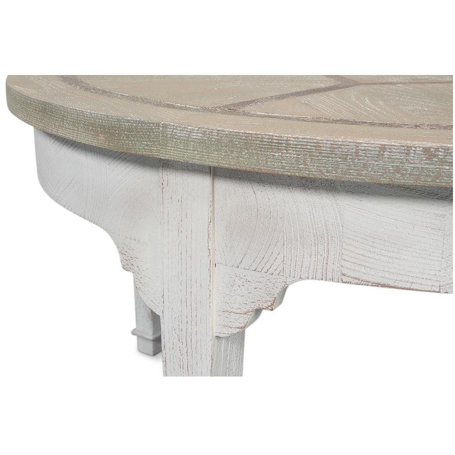 Two-tone Vineyards Round Coffee Table - Belle Escape