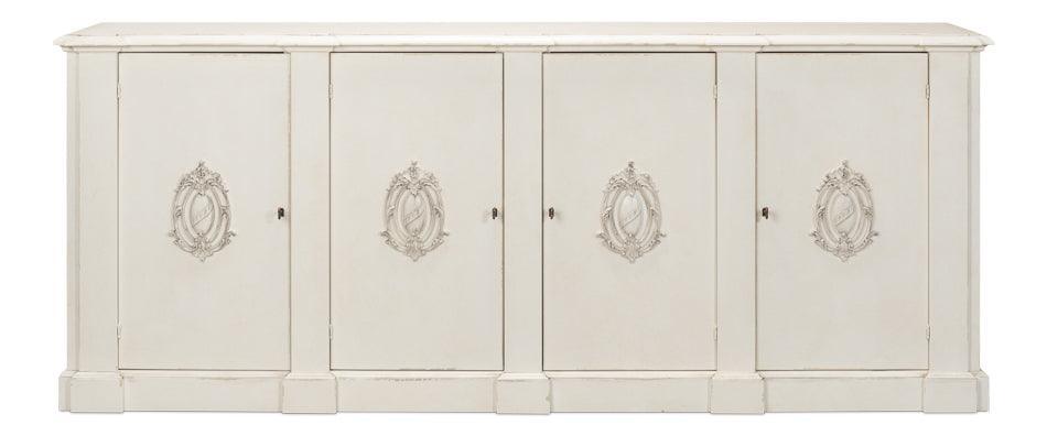 Vintage European Crested Sideboard - Belle Escape