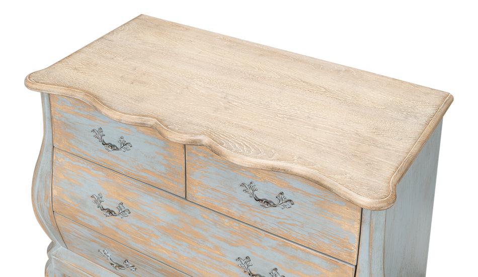 Vintage French Blue Curved Chest - Belle Escape