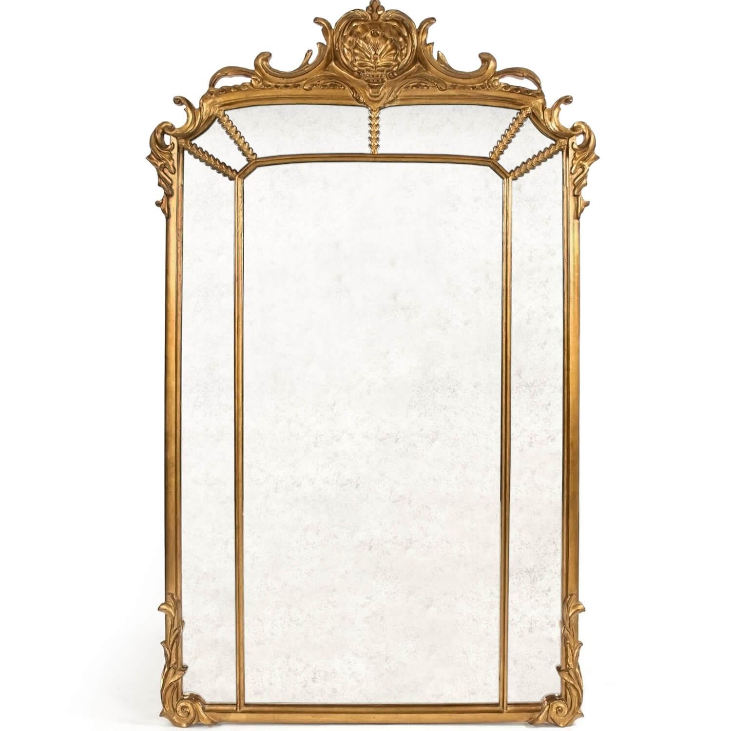 Vintage Gold Parisian Floor Mirror - Belle Escape