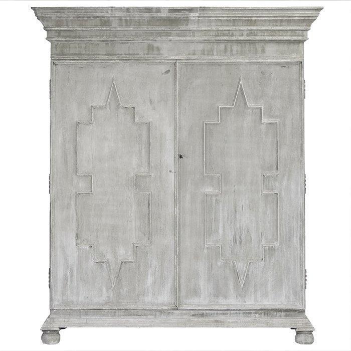 Washed Gray Zelda Cabinet - Belle Escape