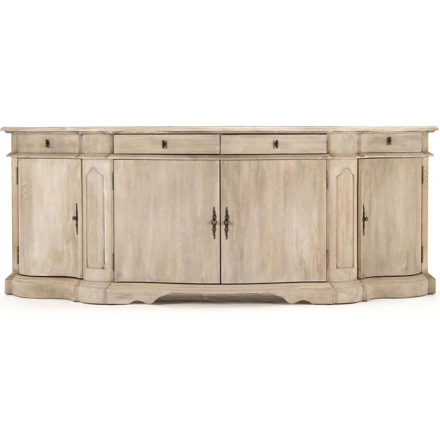 Washed Wood Courbe Buffet - Belle Escape