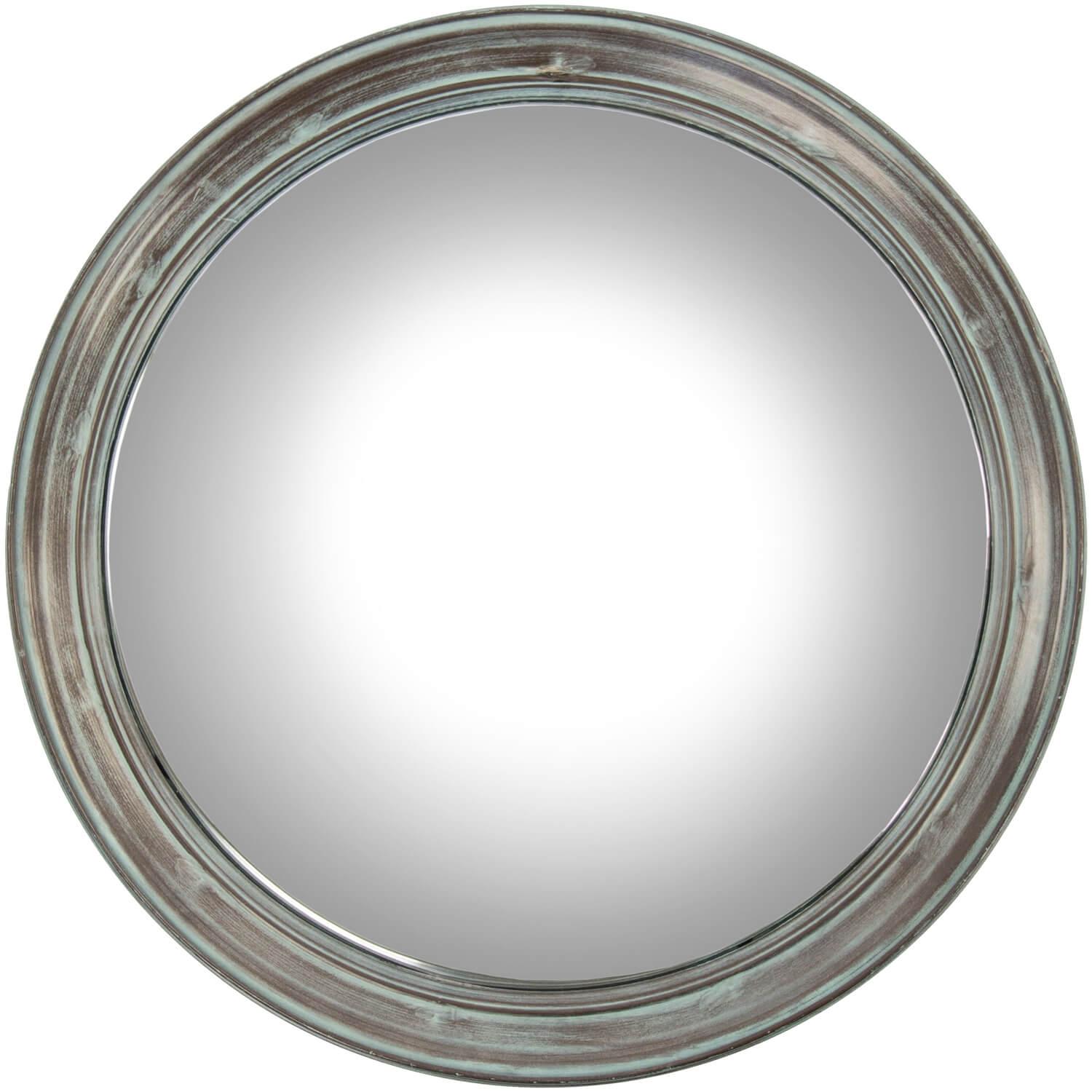 Weathered Round Convex Mirror - Belle Escape