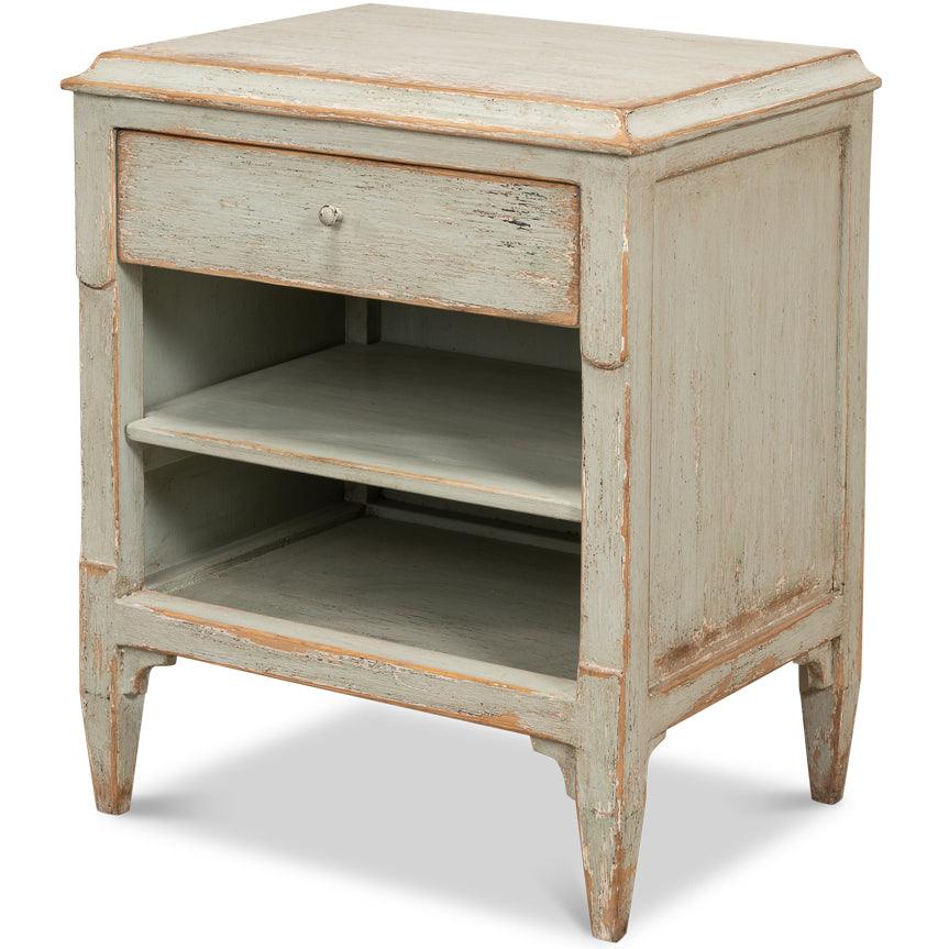 Weathered Sage Farmhouse Side Table - Belle Escape
