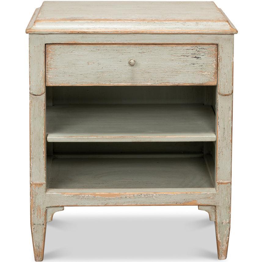 Weathered Sage Farmhouse Side Table - Belle Escape