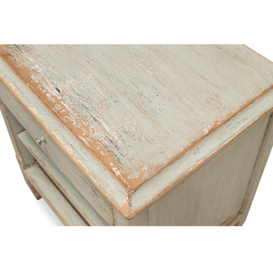 Weathered Sage Farmhouse Side Table - Belle Escape