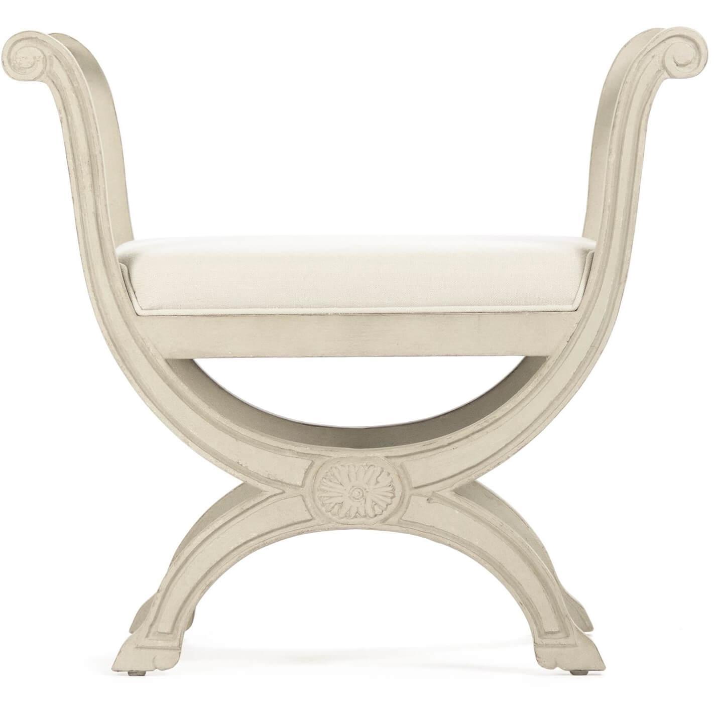 White Chateau Stool - Belle Escape