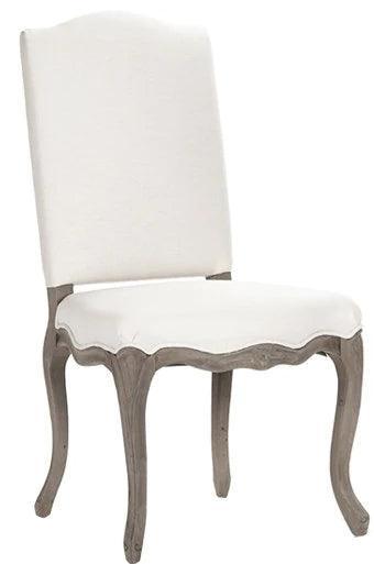 White Cushioned Back French Chairs - Belle Escape