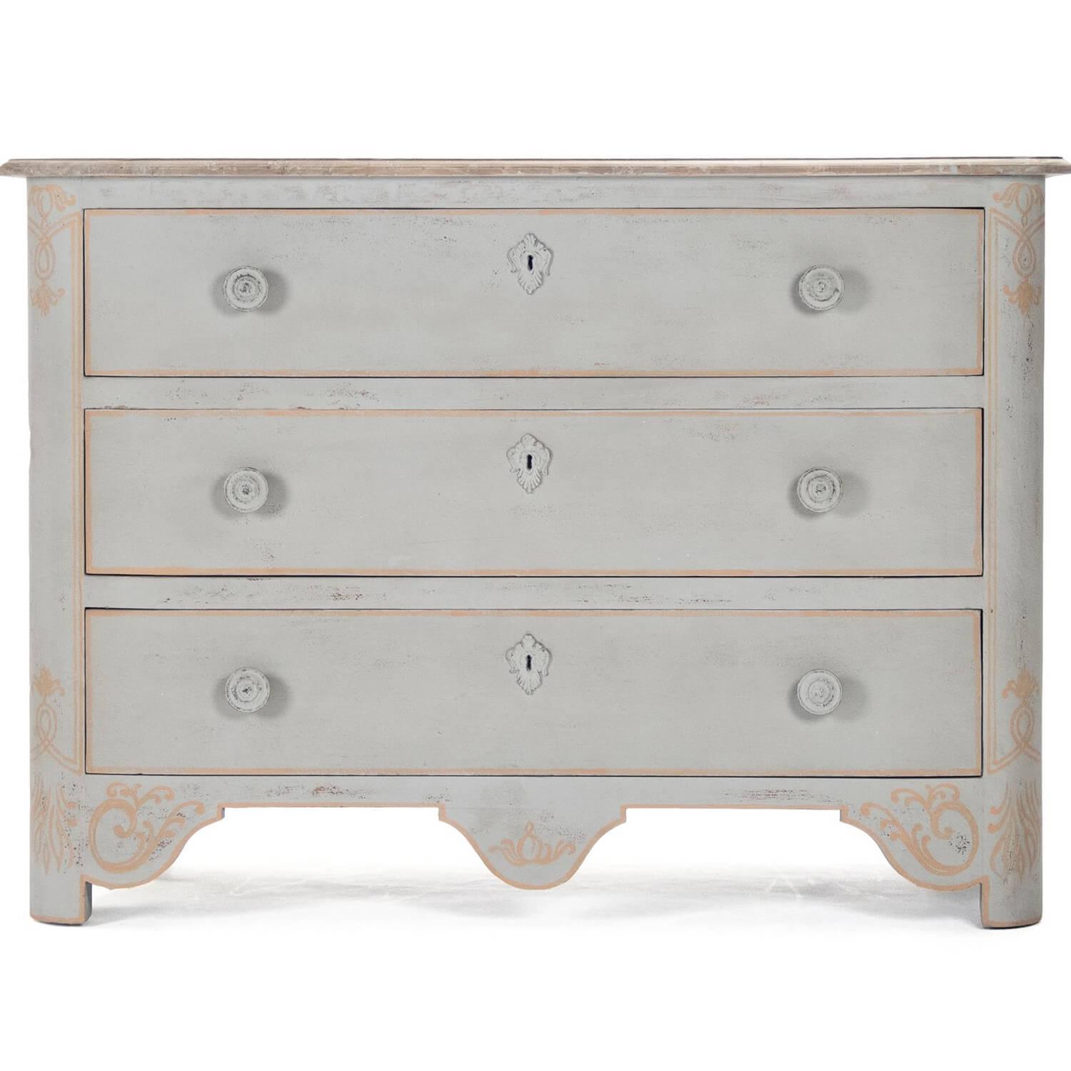 White Distressed Farm Chest - Belle Escape