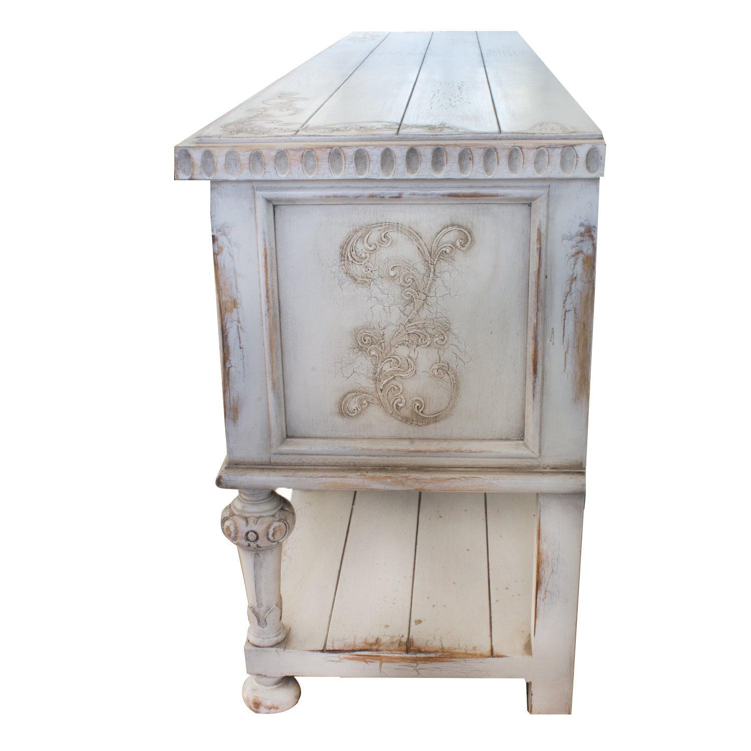 White Fleur French Country Buffet - Belle Escape