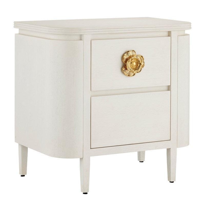 White Florale Nightstand - Belle Escape