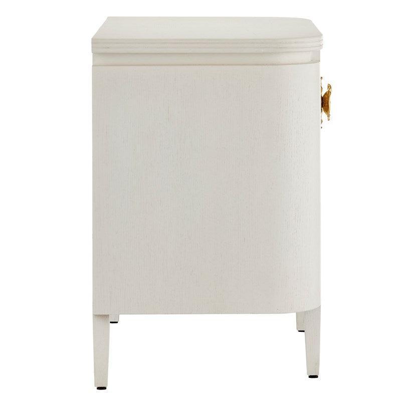 White Florale Nightstand - Belle Escape