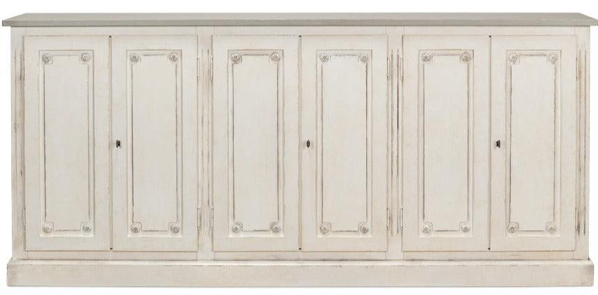 White French Louis Buffet with Grey Top - Belle Escape