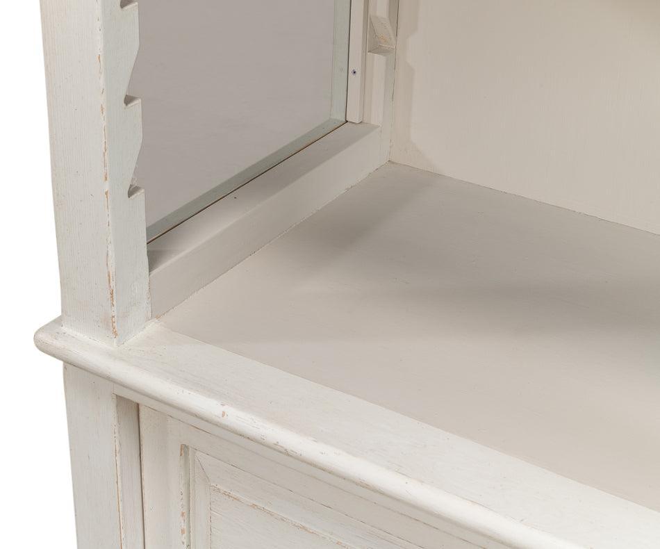 White Open Farmhouse Bookcase - Belle Escape