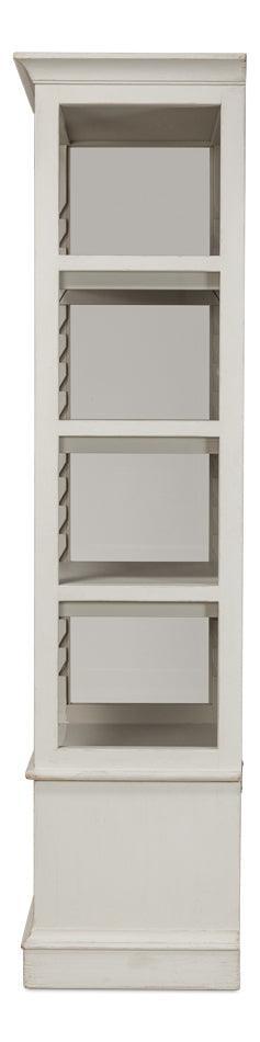 White Open Farmhouse Bookcase - Belle Escape