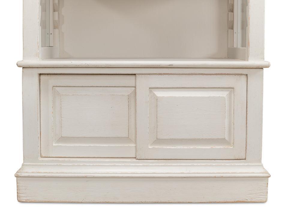 White Open Farmhouse Bookcase - Belle Escape