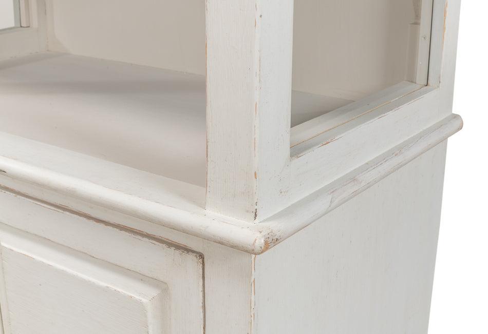 White Open Farmhouse Bookcase - Belle Escape