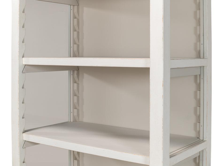 White Open Farmhouse Bookcase - Belle Escape