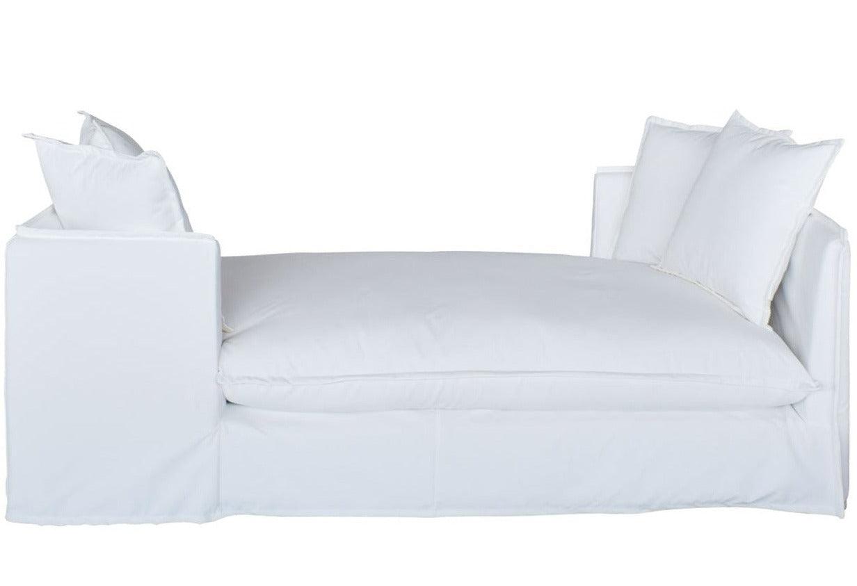 White Outdoor Slipcover Daybed - Belle Escape