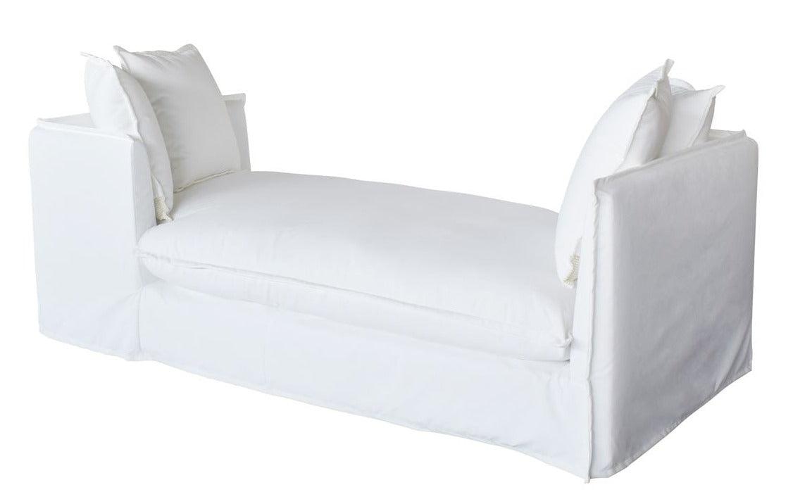White Outdoor Slipcover Daybed - Belle Escape