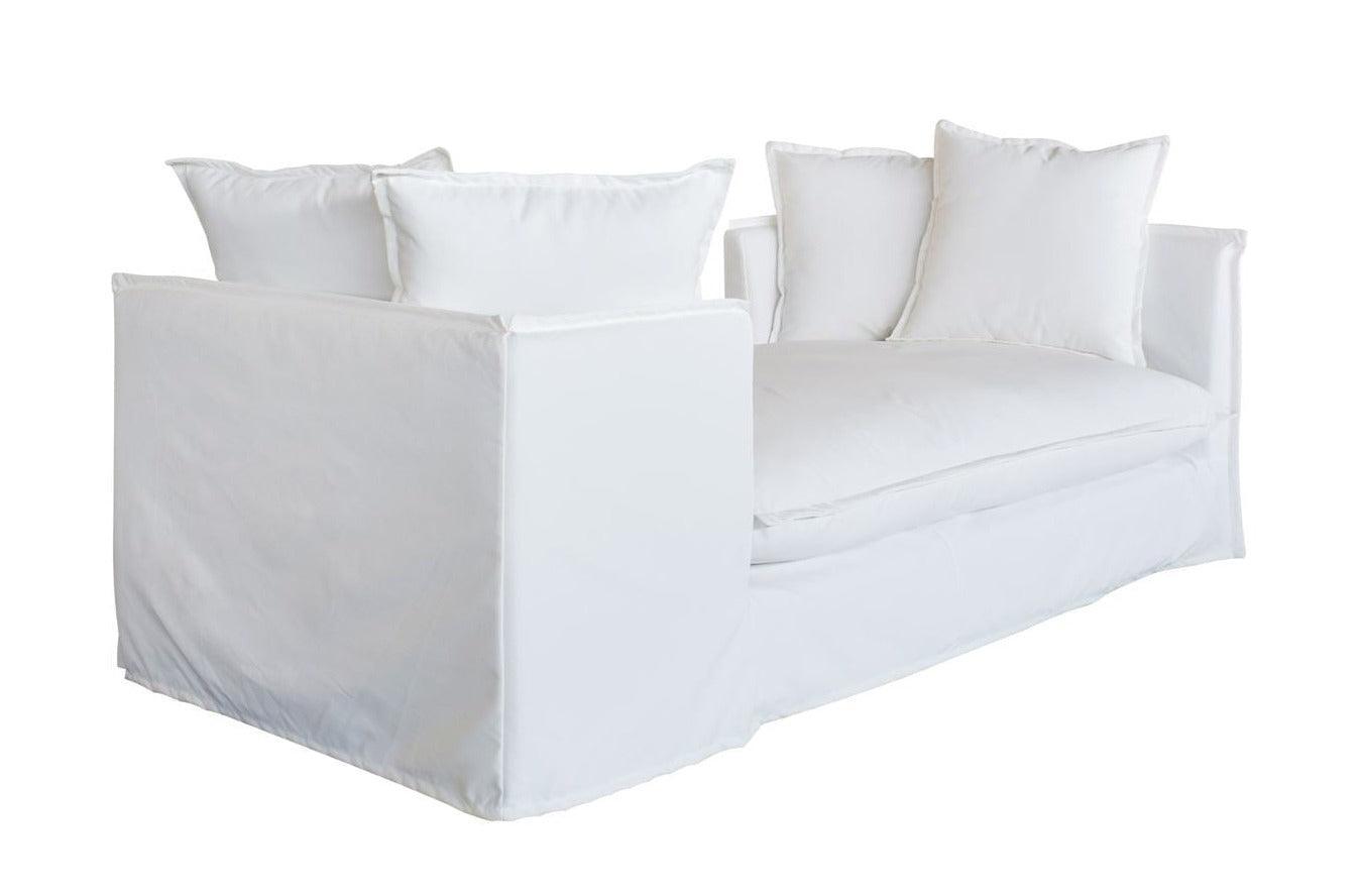 White Outdoor Slipcover Daybed - Belle Escape