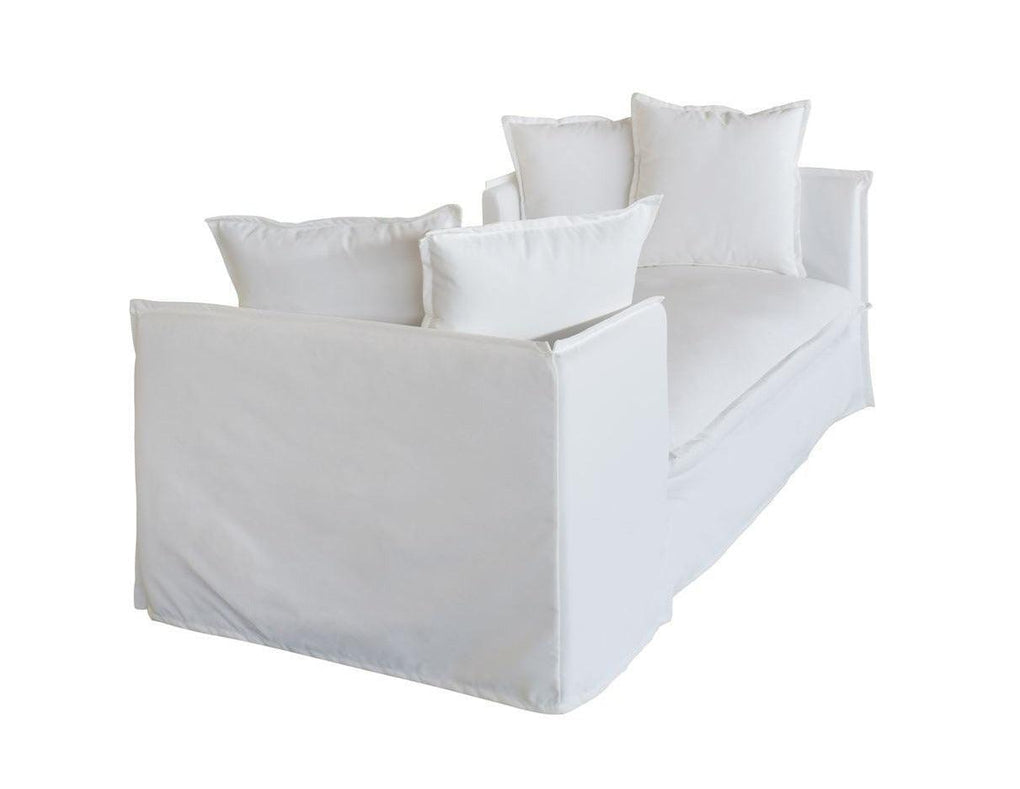 White Outdoor Slipcover Daybed Belle Escape