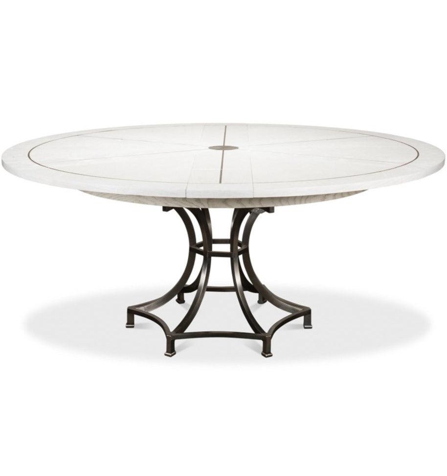 White Sunset Jupe Dining Table - Belle Escape