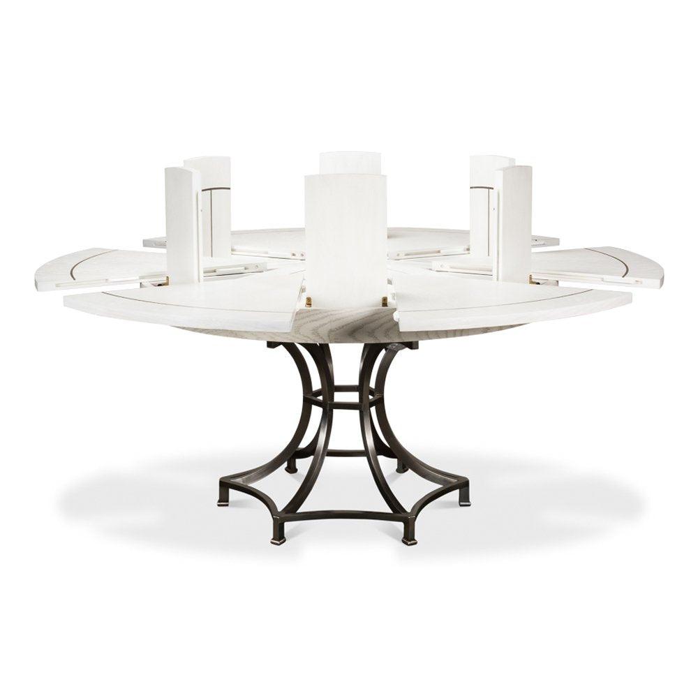 White Sunset Jupe Dining Table - Belle Escape