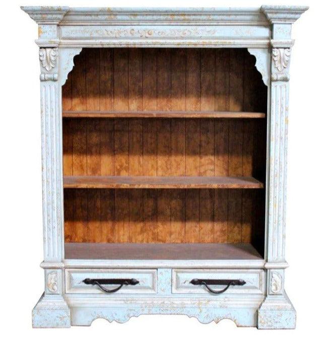 White Venetian Bookcase with Drawers - Belle Escape
