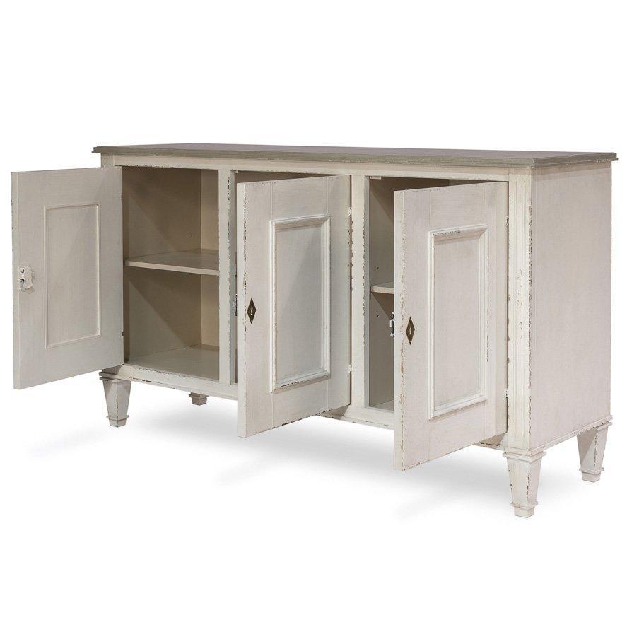White Vintage Louis XVI Buffet - Belle Escape