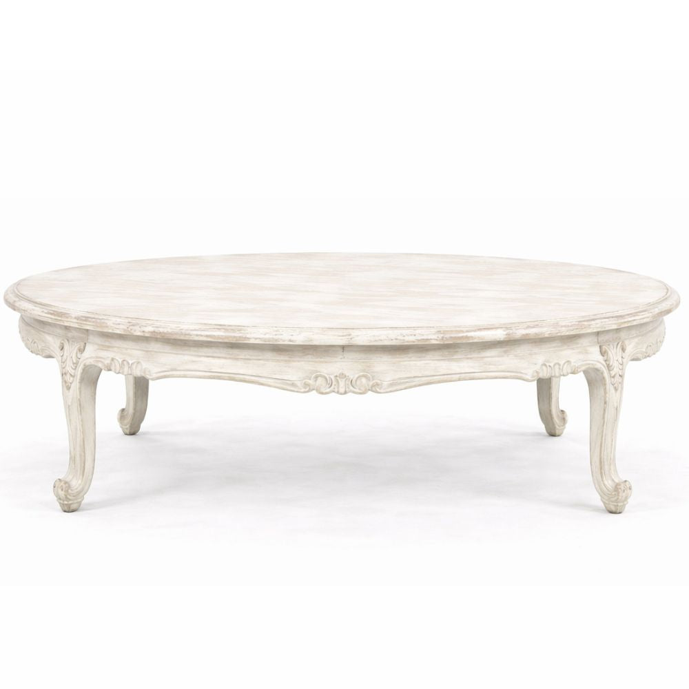 Lac White French Dejeuner Coffee Table