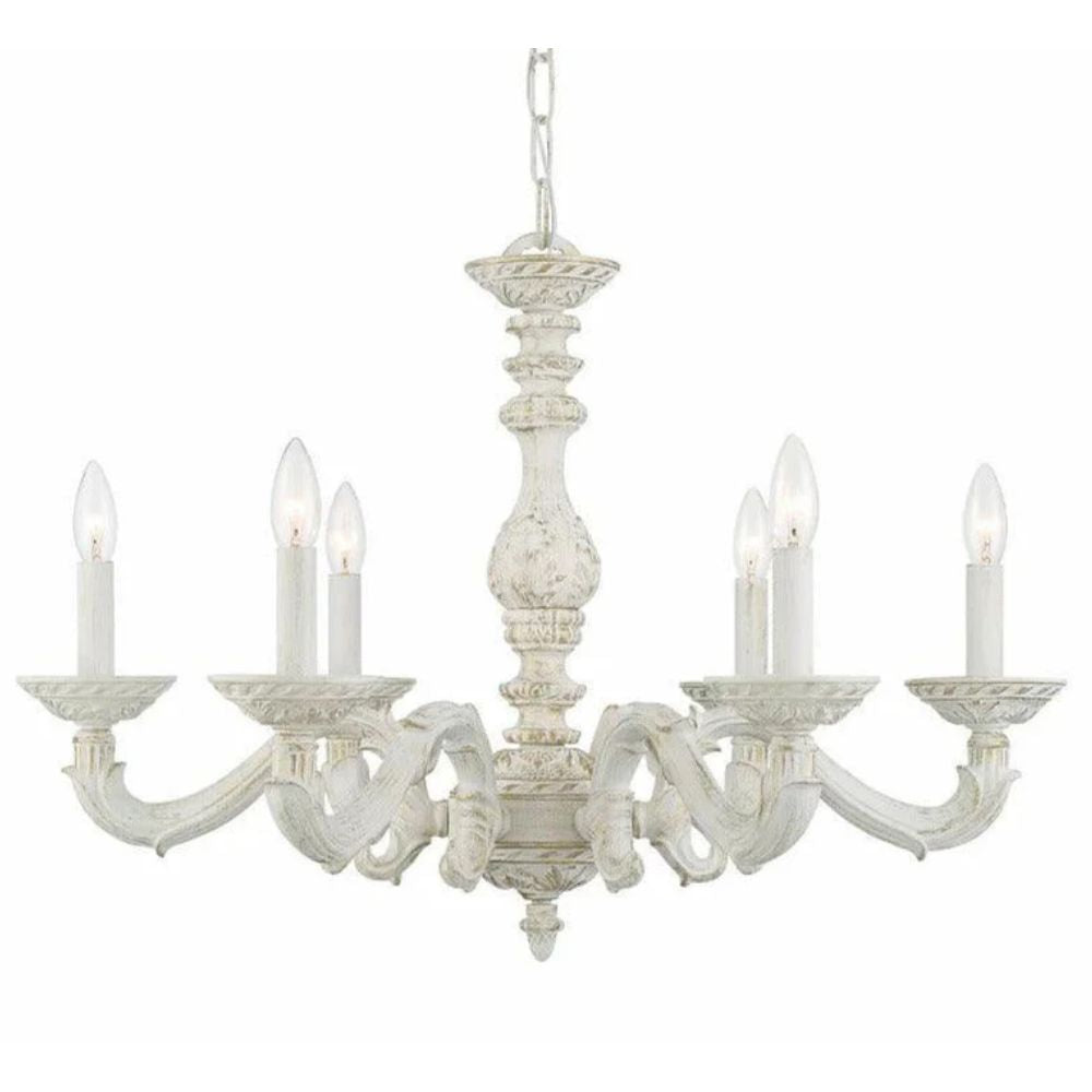 White Shabby Chic Chandelier