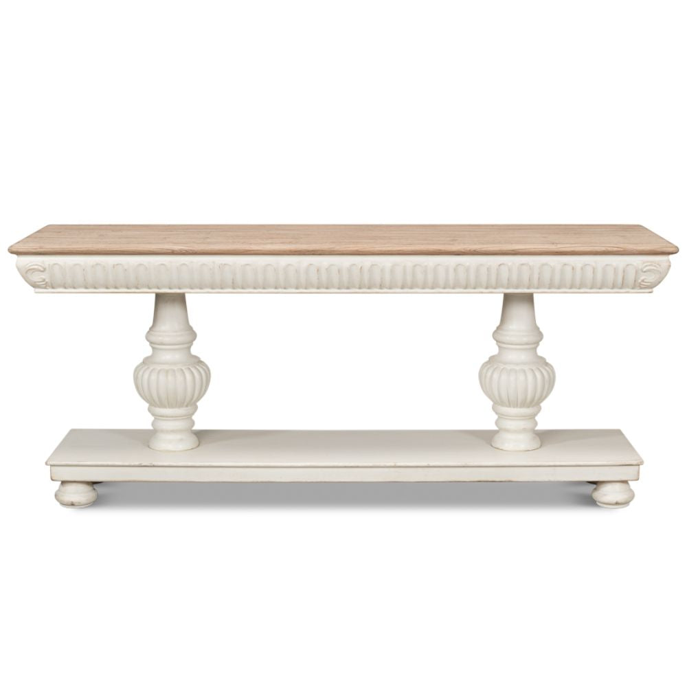Fontainebleau White Console Table