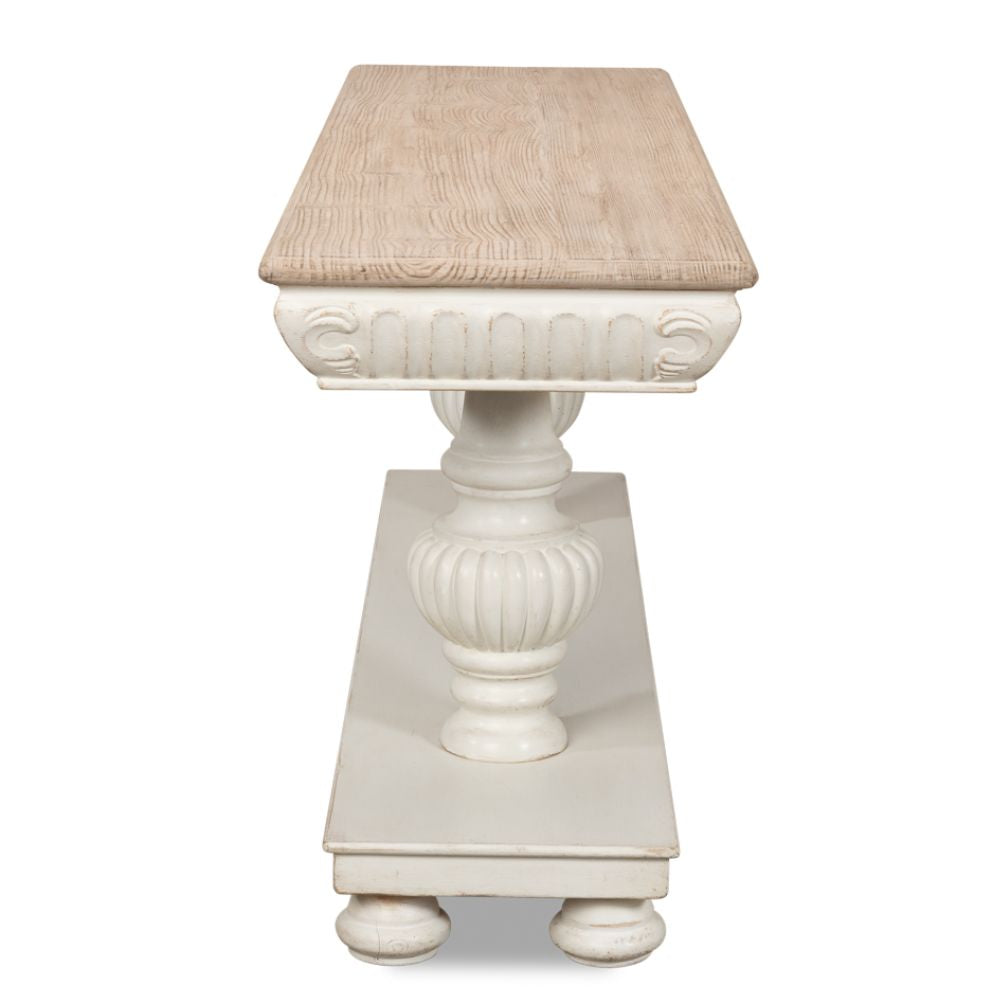 Fontainebleau White Console Table